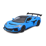 Modellauto Corvette ZR1 Coupé blau von 2025 im Maßstab 1:18