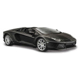 Modellauto Lamborghini Aventador LP 700-4 Roadster matt schwarz im Maßstab 1:24