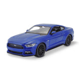 Modellauto Ford Mustang GT blau von 2015 im Maßstab 1:24