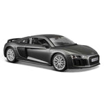 Modellauto Audi R8 V10 grau im Maßstab 1:24