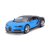 Modellauto Bugatti Chiron blau im Maßstab 1:24