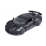 Modellauto Bugatti Divo matt schwarz im Maßstab 1:24
