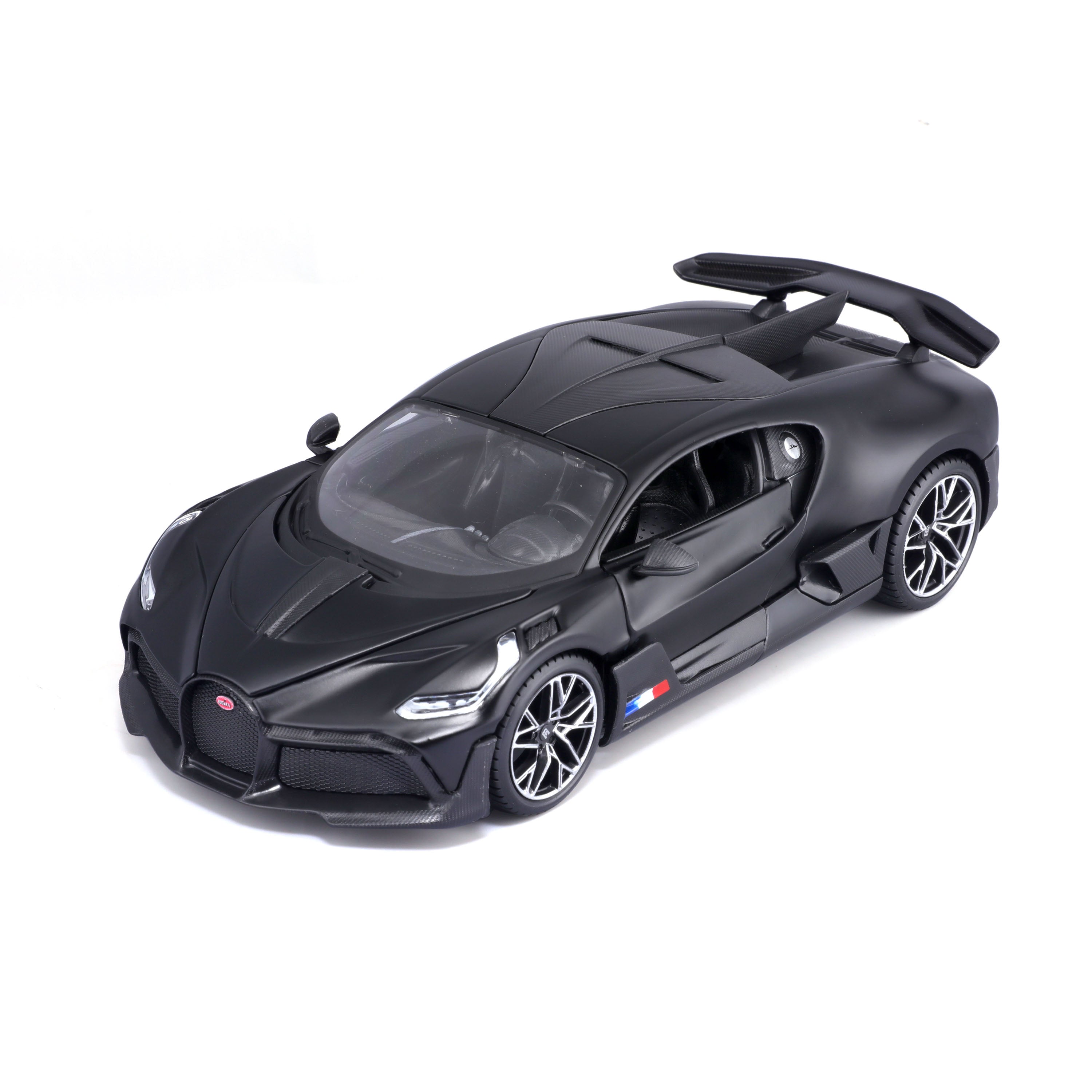 Modellauto Bugatti Divo matt schwarz im Maßstab 1:24