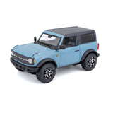 Modellauto Ford Bronco blau von 2021 Badlandsim Maßstab 1:24