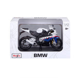 Maisto SE BMW S1000RR Motorradmodell auf Sockel 1:12