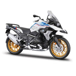 Motorradmodell SE BMW R1250 GS auf Sockel blau im Maßstab 1:12