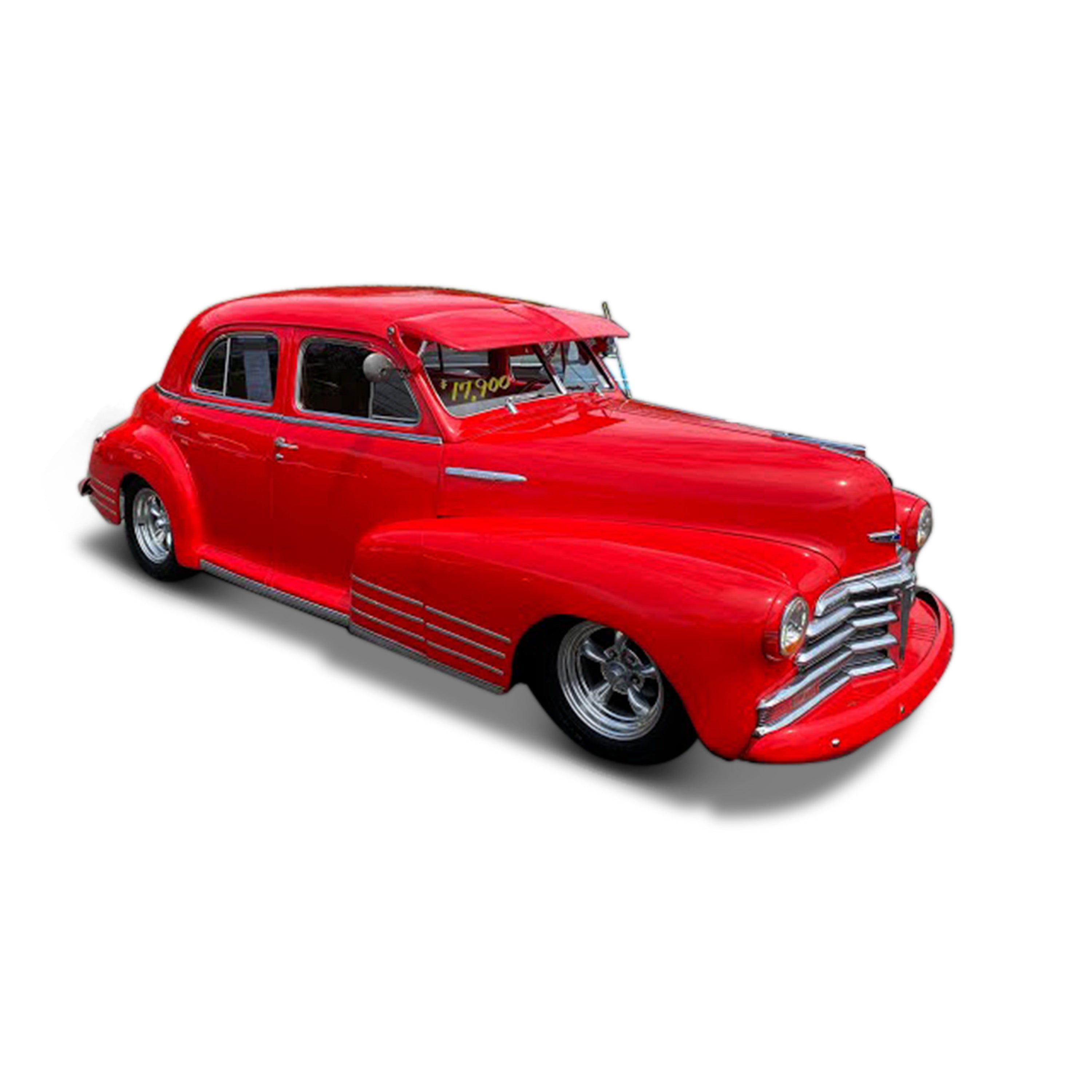 Modellauto Chevrolet Fleetline Aerosedan ´48 rot im Maßstab 1:24