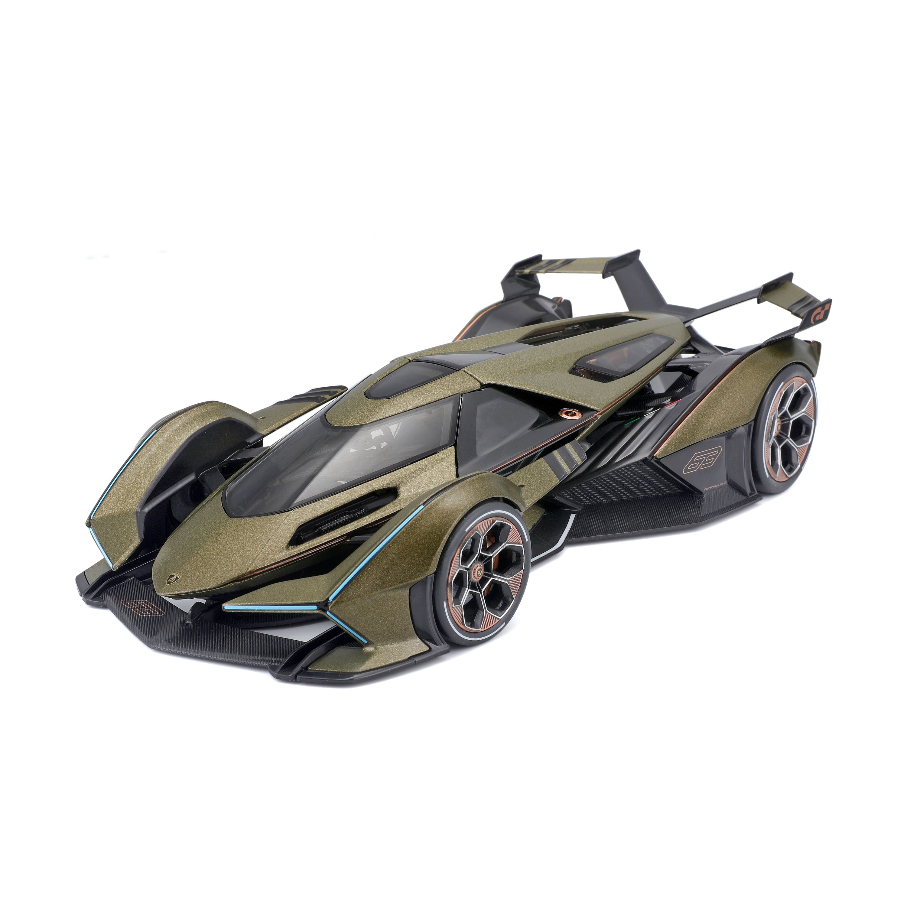 Modellauto Lamborghini V12 Vision Grand Turismo  matt grün im Maßstab 1:18