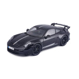 Modellauto Porsche 911 GT3 schwarz von 2023 im Maßstab 1:18