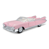 Modellauto Cadillac Eldorado Biarritz, Cabrio pink von 1959 im Maßstab 1:18