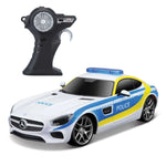 Ferngesteuertes Fahrzeug RC Mercedes AMG GT Polizei 2,4 GHz 1:24 blau