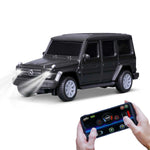Ferngesteuertes Fahrzeug RC Mercedes G-Klasse 11cm Bluetooth 5.0 2,4 GHz USB matt schwarz