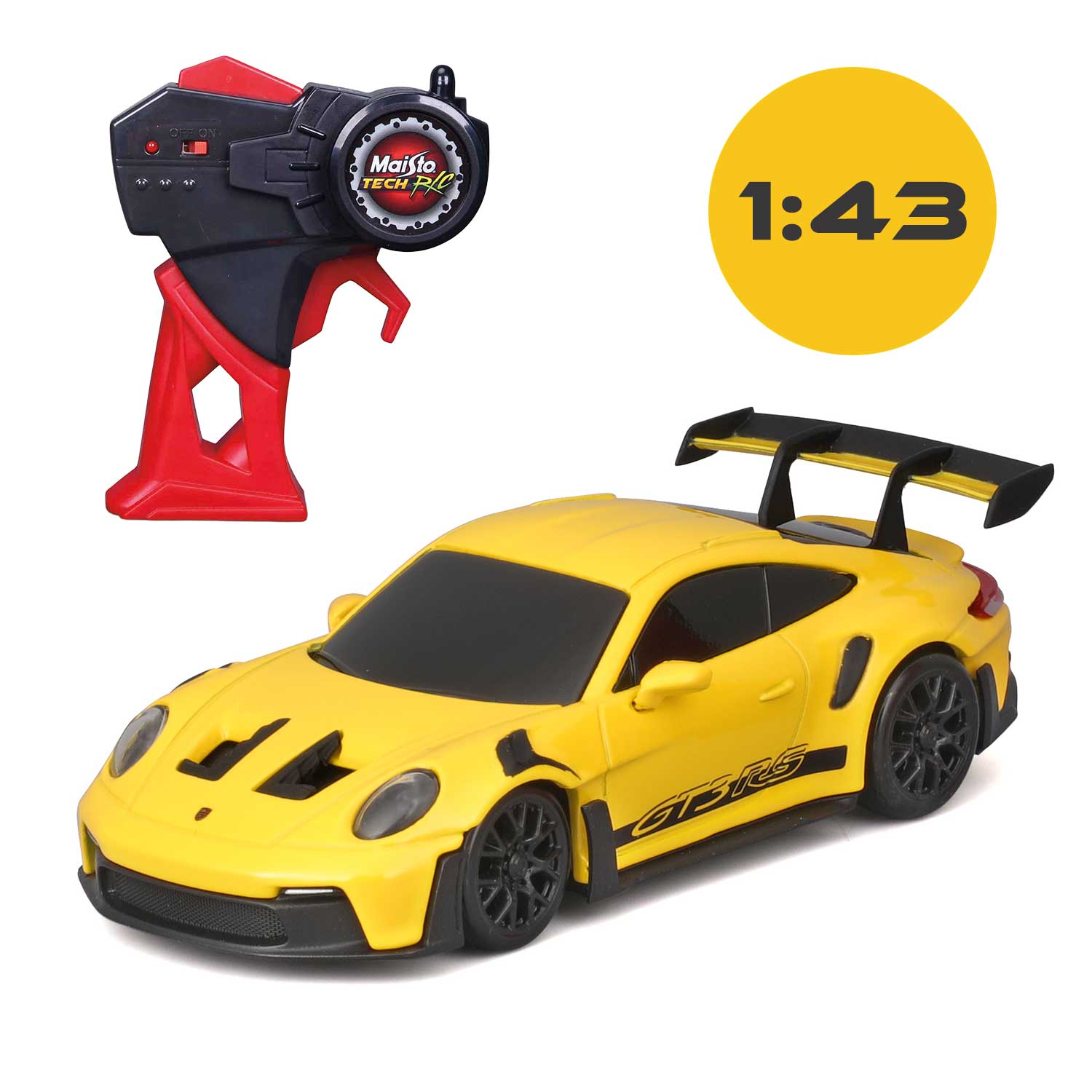 Ferngesteuertes Fahrzeug RC Porsche 911 GT3 RS 2,4 GHz RTR gelb
