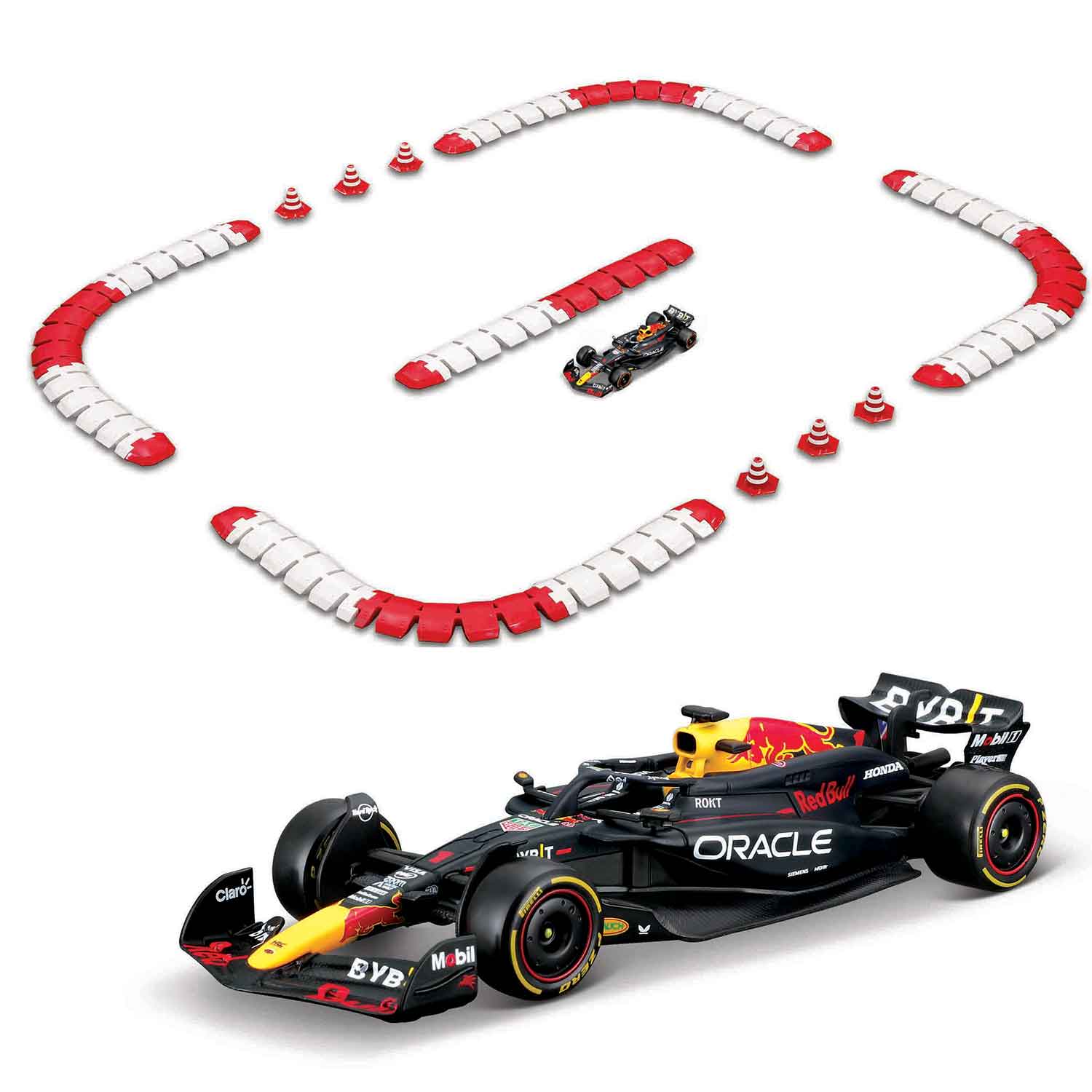 Ferngesteuertes Auto Red Bull Racing mit Rennstrecke 155 x 75cm
