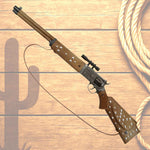 Spielzeug-Gewehr Silberbüchse braun antik 77 cm, 12-Schuss, ab 3 Jahren geeignet