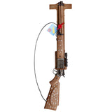 J.G. Schrödel Spielzeug-Gewehr Silberbüchse braun antik 12-Schuss