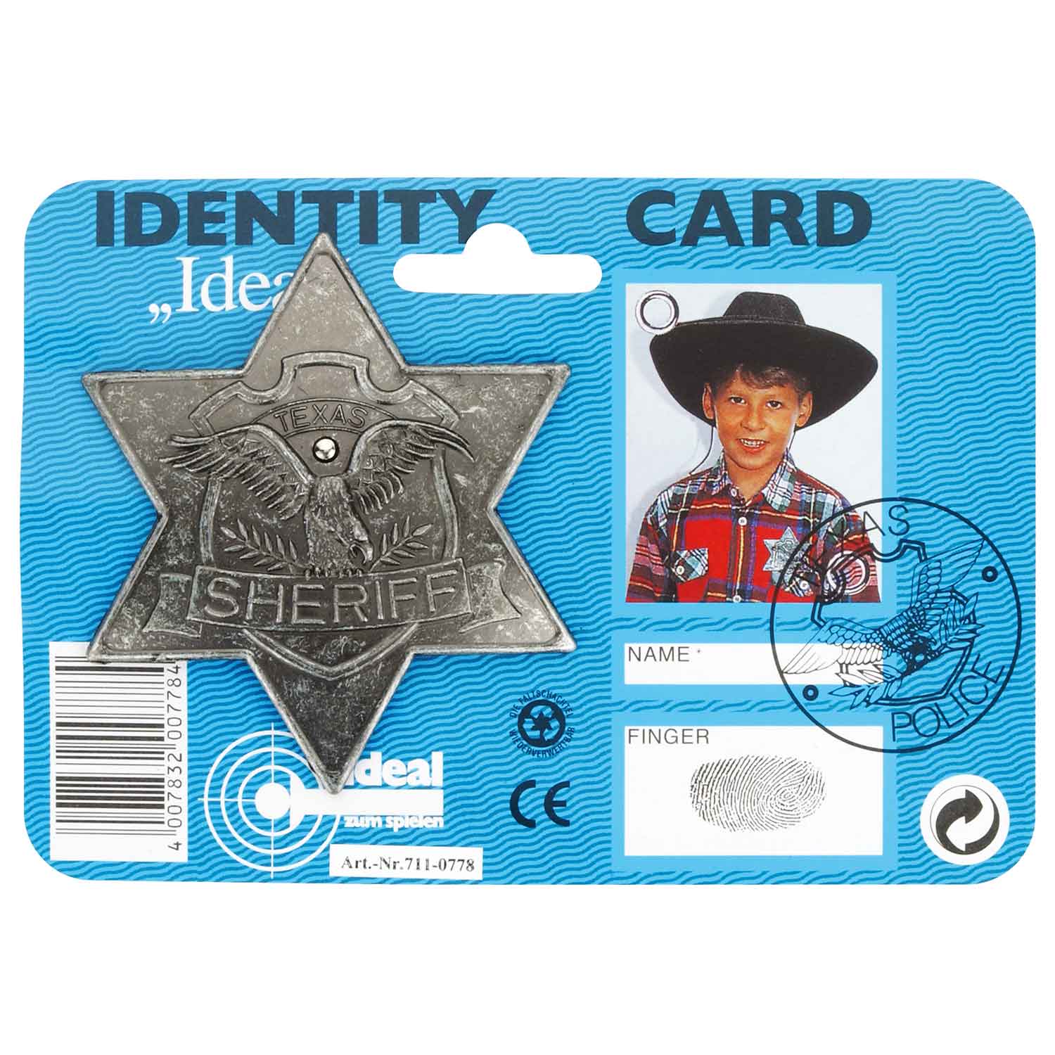 Sheriff-Stern antik, Karte