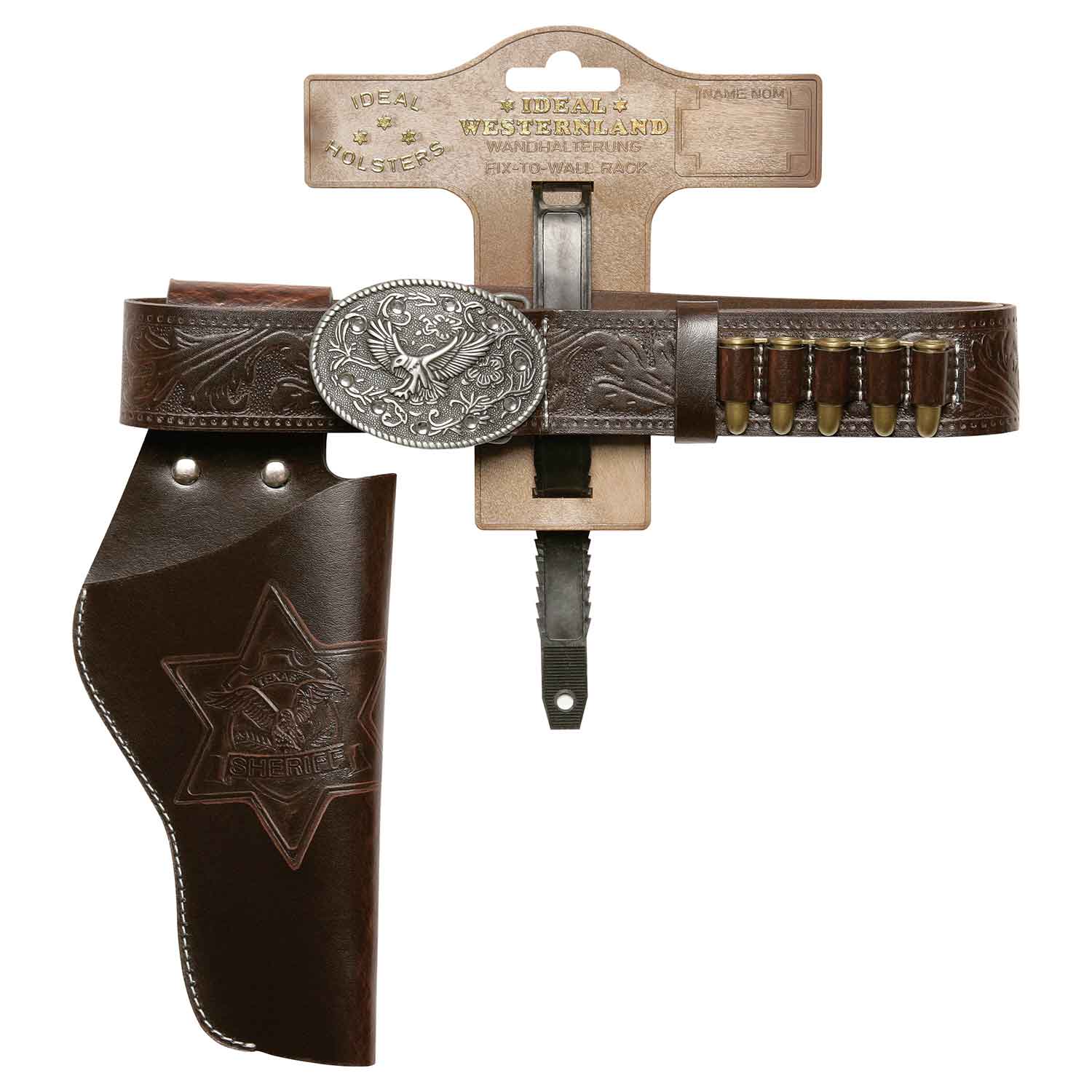 Lederimitatgürtel "Lady", 65-105cm, 1 Holster, Tester