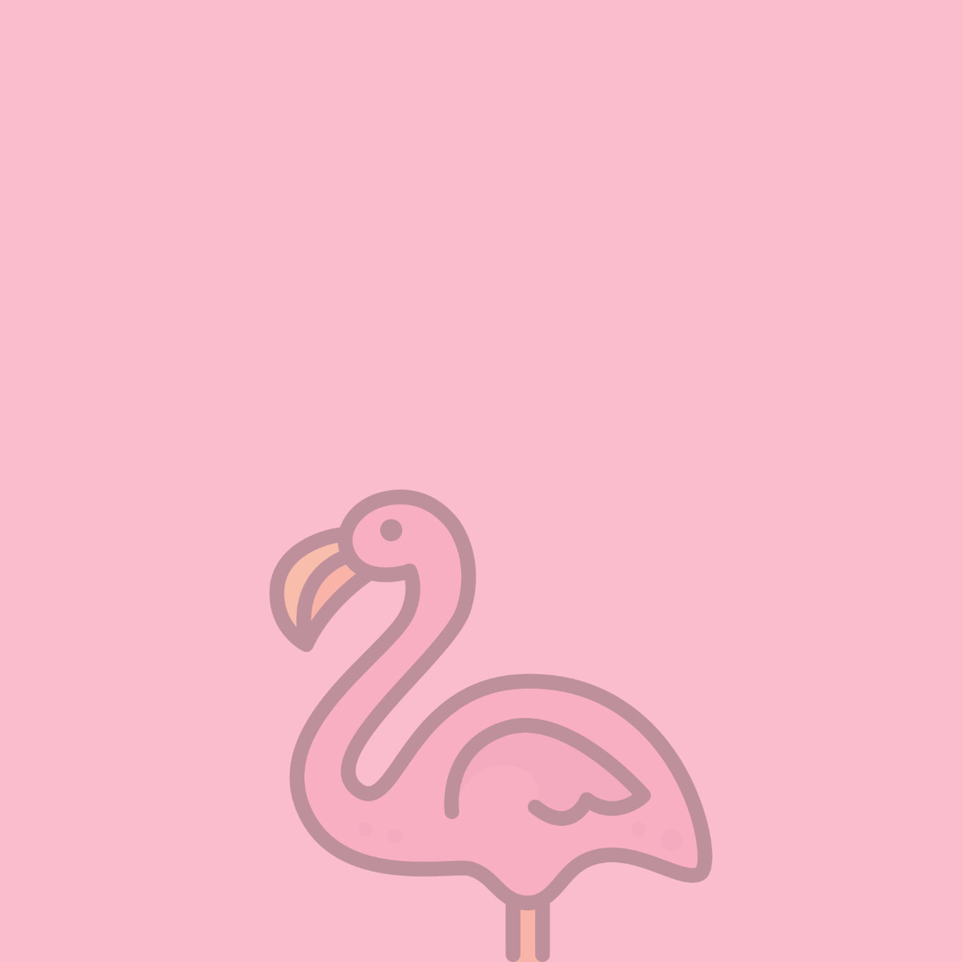Rosa Hintergrund mit Flamingo