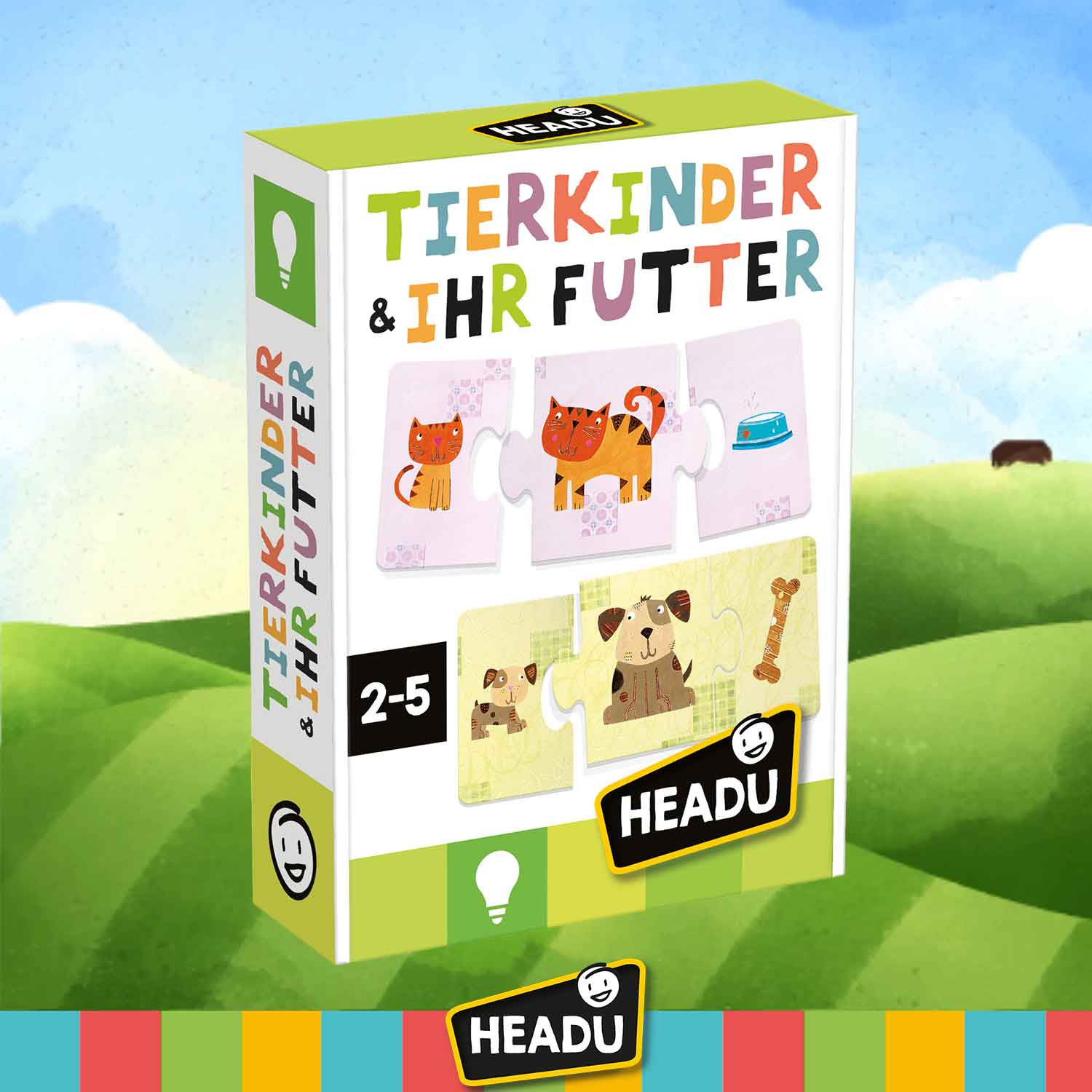 Lernspiel Tierkinder & Ihr Futter