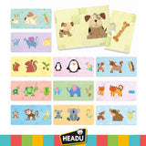 HEADU Lernspiel Tierkinder & Ihr Futter