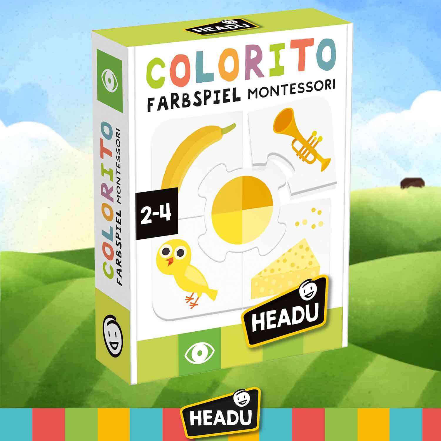 Lernspiel Colorito - Farbspiel Montessori, Alter: 2-4 Jahre, grün