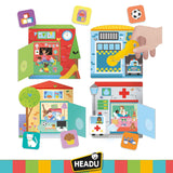 HEADU Lernspiel Suchen, Öffnen und Finden Montessori