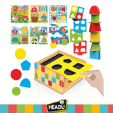 HEADU Lernspiel Sensorische Steckbox Montessori