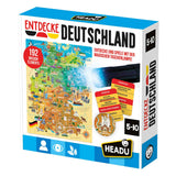HEADU Lernspiel Entdecke Deutschland, inkl. magische Taschenlampe