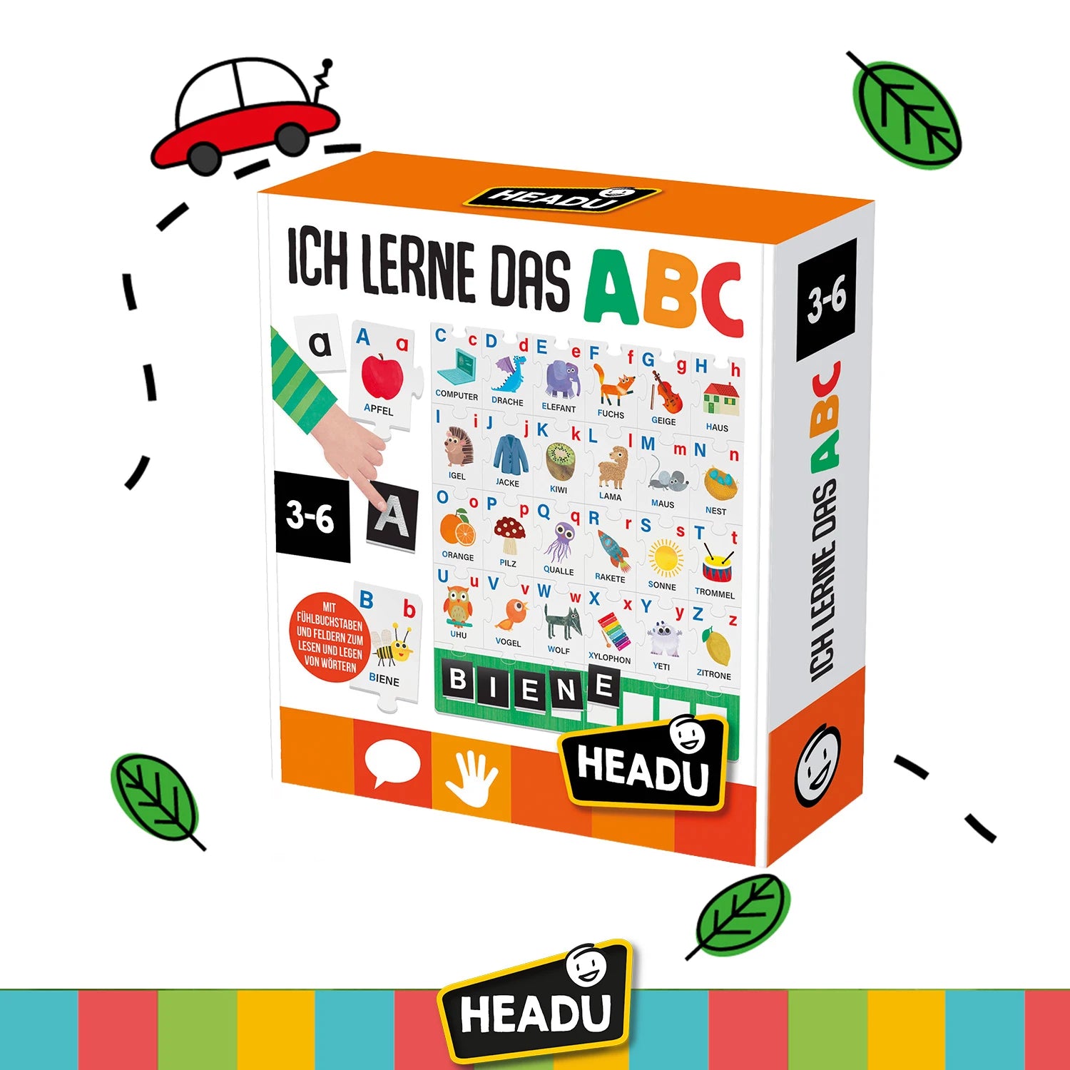 HEADU Lernspiel Ich lerne das ABC fürs Alter 3 bis 6 Jahre