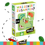 HEADU Lernspiel Was gehört zusammen? Fürs Alter 2 bis 4 Jahre
