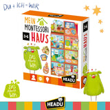 HEADU Lernspiel Mein "DAS kleine WIR" Haus Montessori fürs Alter 3 bis 6 Jahre