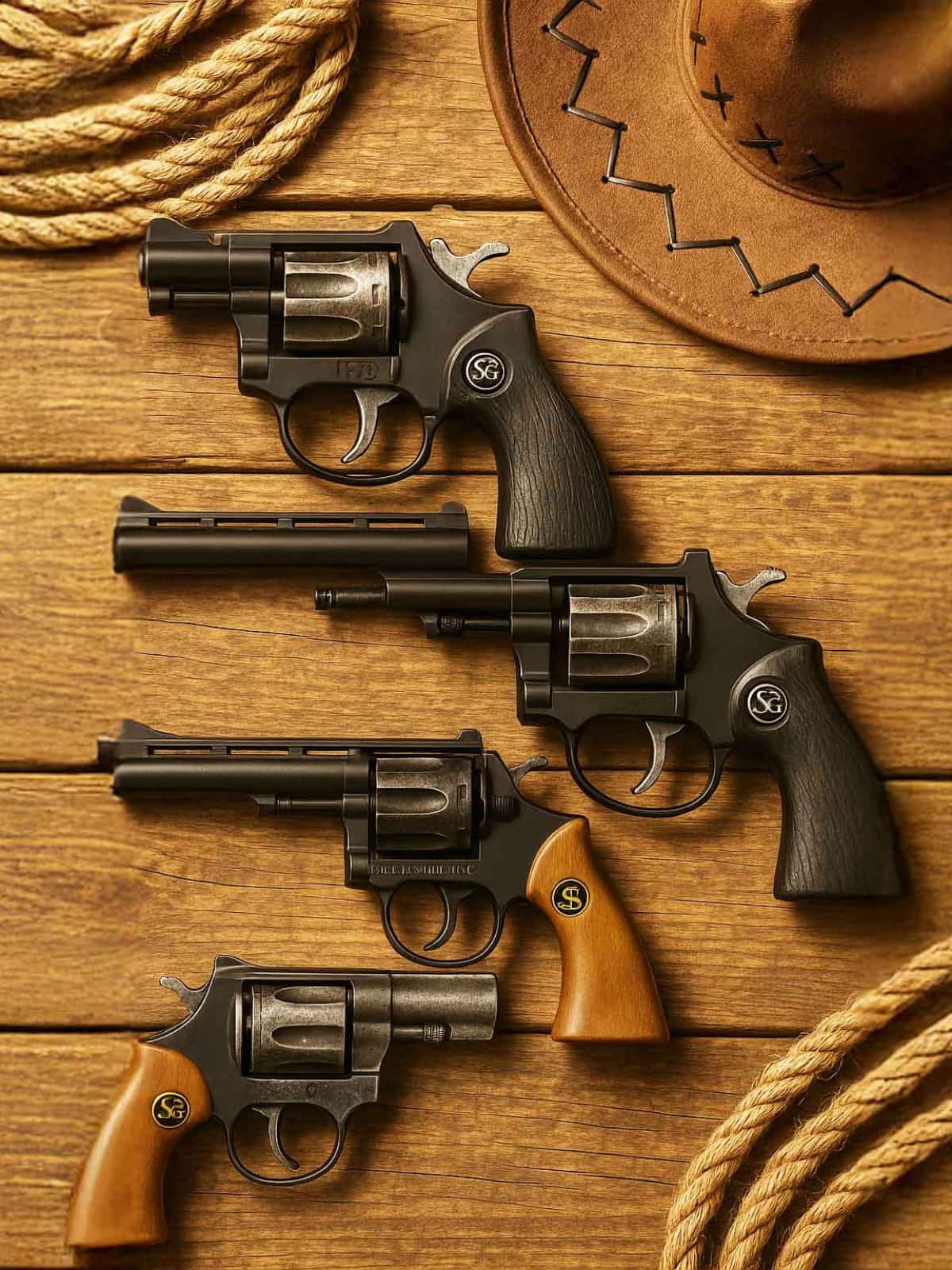 Pistolen Western Style Cowboyhut