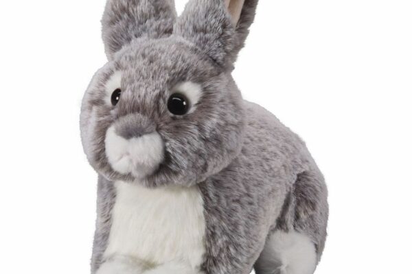 Hase grau 18cm, liegend