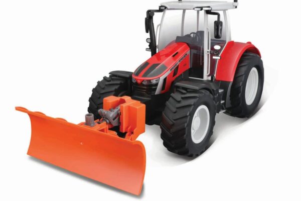 Traktor Massey Ferguson 5S.145 mit Schnee-Schieber (2,4 GHz) (Batterien nicht enthalten)