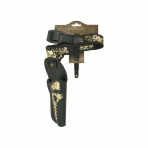 Gürtel klein schwarz 78cm, 1 Holster, Tester