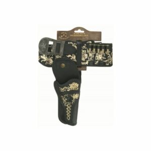 Gürtel groß schwarz 90cm, 1 Holster, Tester