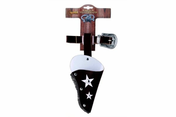 Gürtel "Wild Earp", 65-90cm, 1 Holster, Tester aus Pappe