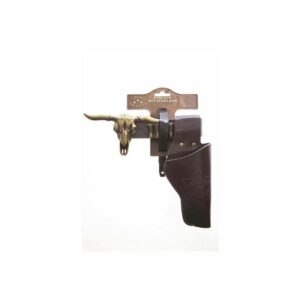 Lederimitatgürtel "Longhorn", 85-120cm, 1 Holster, Tester