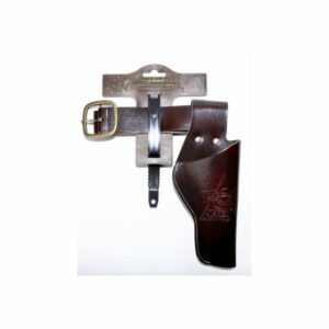 Lederimitatgürtel "Duell", 55-90cm, 1 Holster, Tester