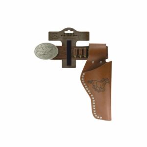 Gürtel "Eagle hell" mit Nieten, 95-135cm, 1 Holster, Tester