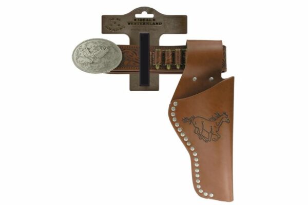 Gürtel "Eagle hell" mit Nieten, 95-135cm, 1 Holster, Tester