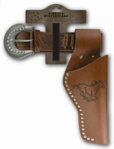Gürtel "Lady 2" mit Nieten, 62-105cm, 1 Holster, Tester